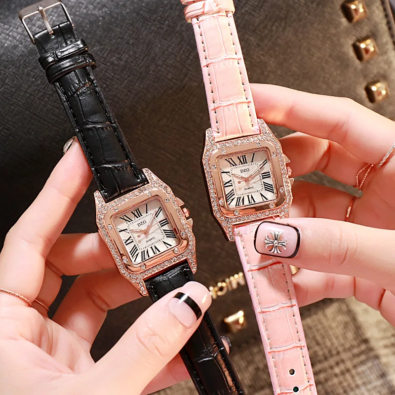 

BRATHWAIT Women's Watches Luxury Square Wrist Watch Top Brand Luxury Ladies Watches For Women Rhinestone bayan kol saati