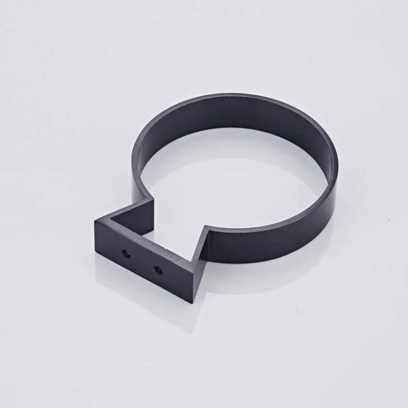 Nail Free Bathroom Accessories Wall Mounted Black Space Aluminum Bathroom Toilet Brush Holder Toilet Cleaning bathroom accessories toilet brush holder