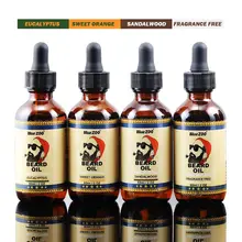 Органическое масло для лица и бороды, натуральное смягчающее масло для роста волос, питательный крем для роста бороды, 60 мл