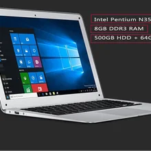 14 дюймовый портативный ноутбук 8 ГБ/4G Ram+ 64 ГБ SSD+ 500 Гб HDD четырехъядерный компьютер Pentium Windows 10