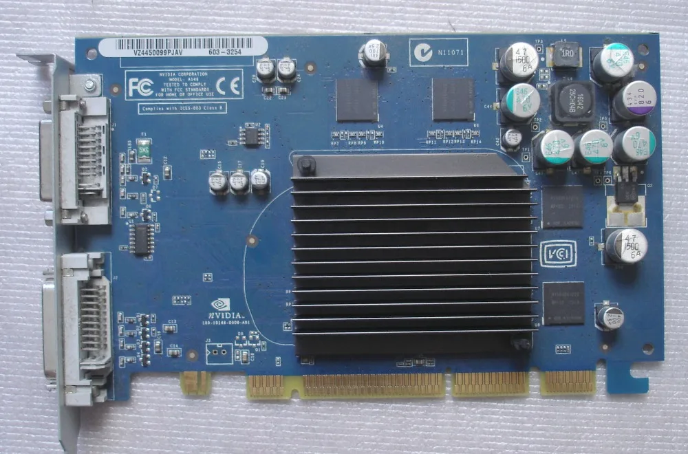 

Nvidia GeForce FX5200 AGP 64MB ADC+DVI Video Graphics Card for Power G5 180-10146-0000-A01 603-3254 630-4862 630-6627