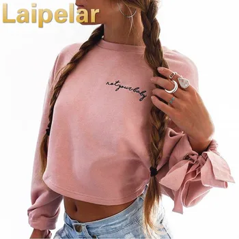 

Laipelar Fashion Women Hoodie Autumn Outwear Casual Long Sleeve Crop Top Hoodie Sweatshirt Winter Jacket Jumper Pullover Tops