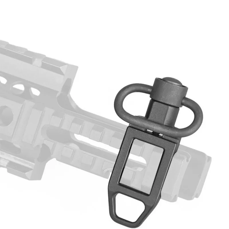 Tactical Quick Release Sling Loop Swivel Attachment Mount Adapter Push Button QD Low Profile