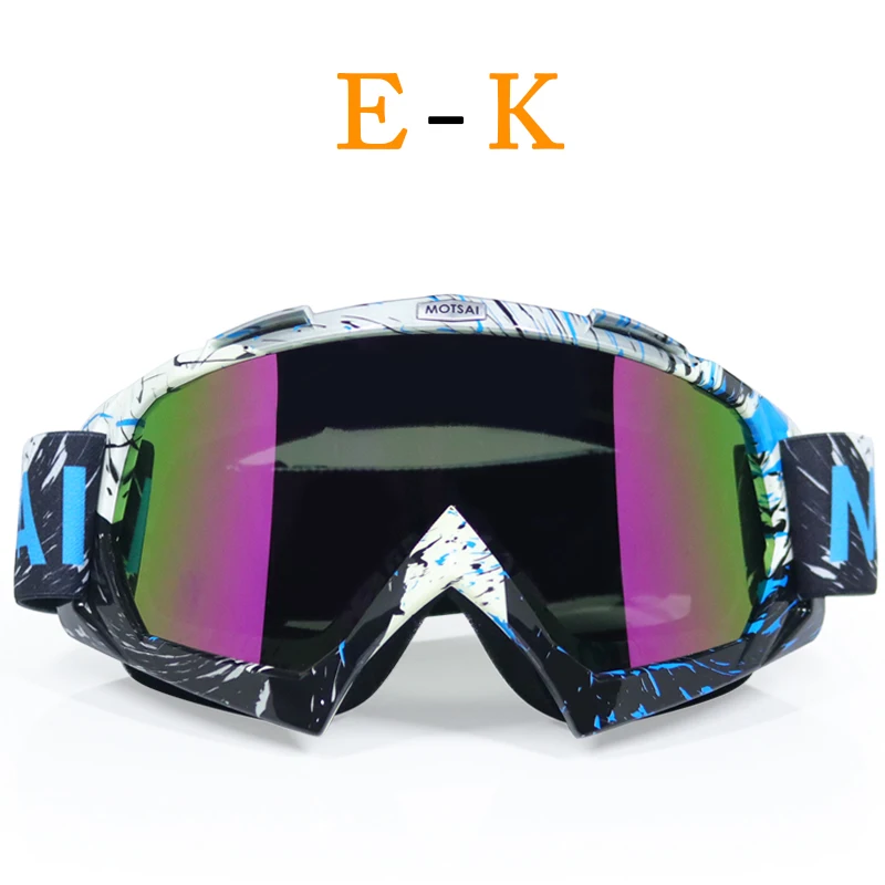 Мужские/женские очки для мотокросса, очки для велоспорта, очки для глаз MX, внедорожные шлемы, спортивные очки gafas для мотоцикла - Цвет: K1