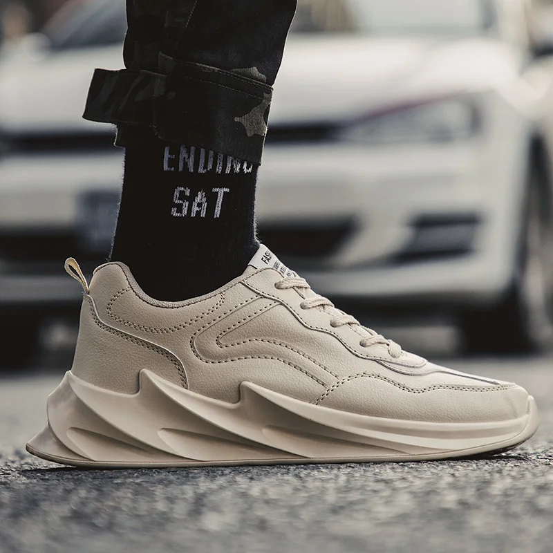 

New Arrival Sneakers Men Running Shoes Lace Up Sport Shoes Men Outdoor Jogging Walking Athletic Shoes white Male Zapatillas