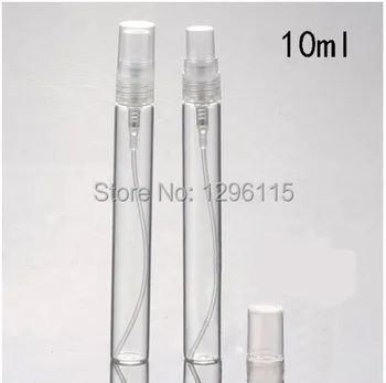 

100pcs / lot 10ml glass spray perfume bottle cosmetic packaging container