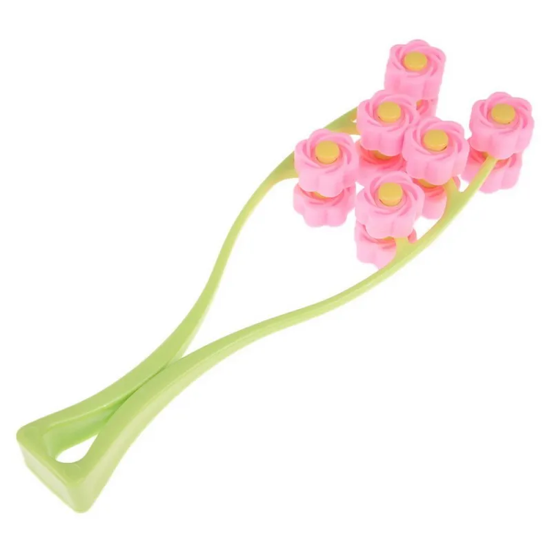 

Beauty Health Care Slimming V Face Cellulite Massage Roller Flower Shape Face Up Chin Cheek Handle Massager