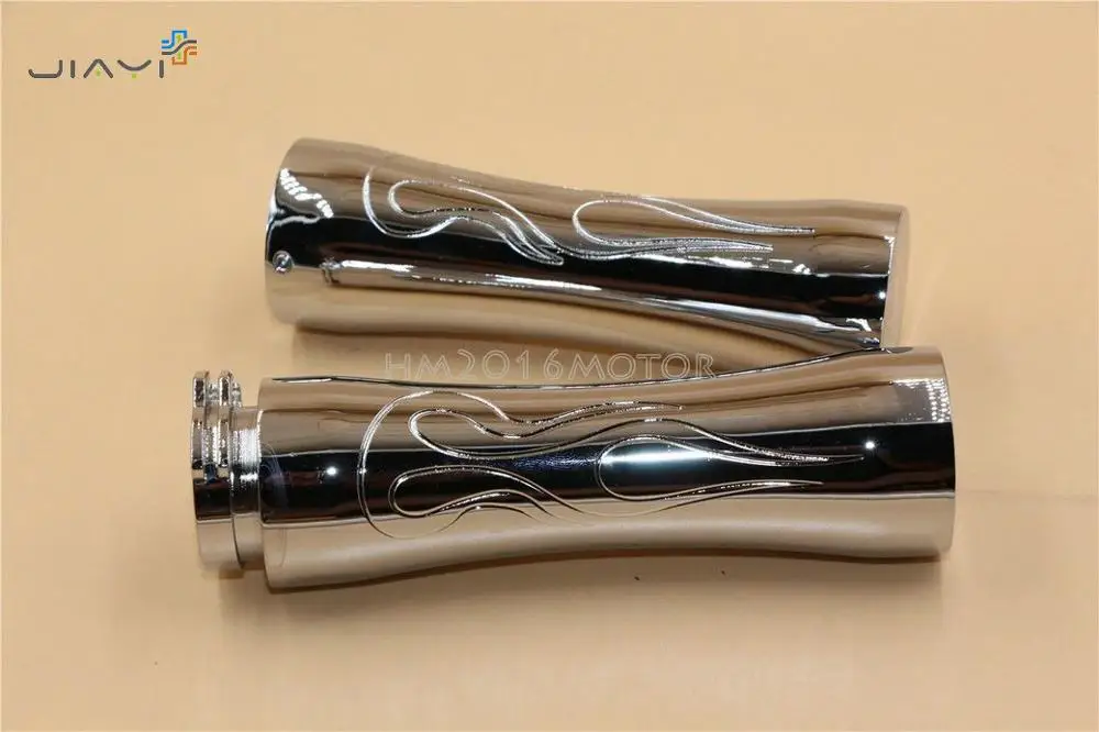 

CNC 22MM 7/8" Motorcycle Street bikes Sports bikes Chopper Handlebar Hand Grips Universal Motorcycle Racing Sport Black Chrome