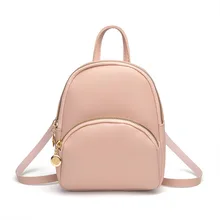 Модный маленький рюкзак, Одноцветный женский рюкзак, женские сумки через плечо, Дамский кошелек для мобильного телефона, подарок для девочки-подростка