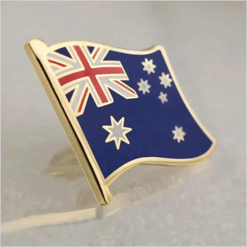 Мягкий эмалированный значок в виде флага Австралии