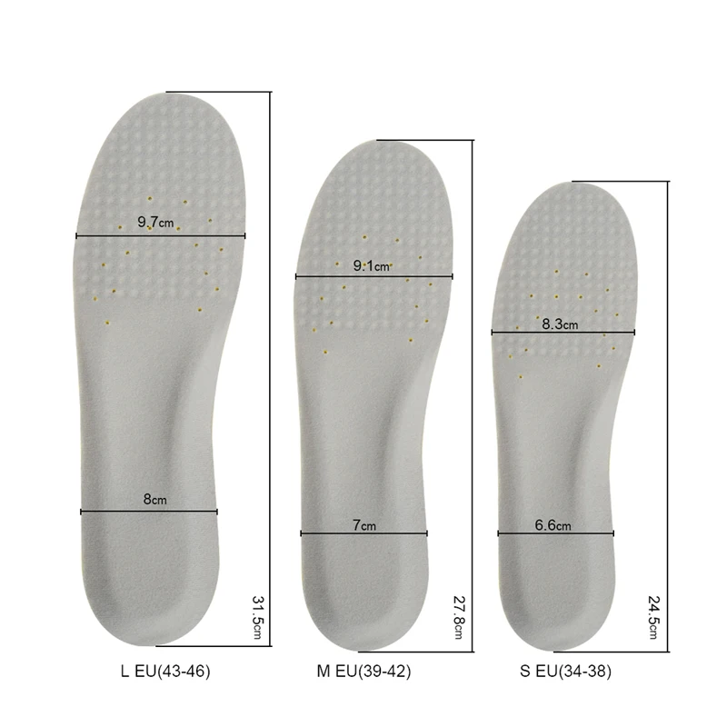 Soumit удобные массажные гранулы ПУ арки Suppor спортивные стельки для обувь Бег наколенники для игры в баскетбол palmilha подушки