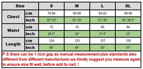 size chart witch