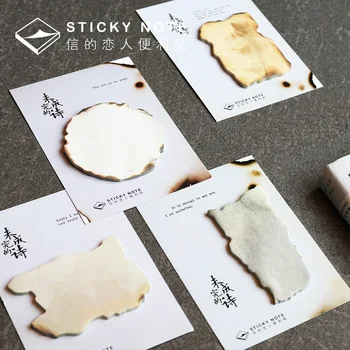 

30 Sheets/pad Vintage Sticky Note Poetry Self Stick Self-adhesive Notes Notepads Posted Writing Pads Stickers Paper