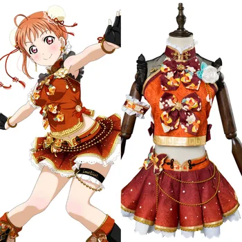 

Love Live! Sunshine! Aqours Takami Chika Cosplay Costume Skirt Cheongsam Outfit Halloween Carnival Costumes