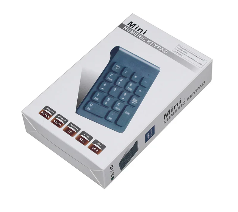 2,4 г беспроводной Ultra Slim цифровая клавиатура 18 клавиш с ресивер Mini-USB Авто Режим сна Pro для настольных ПК