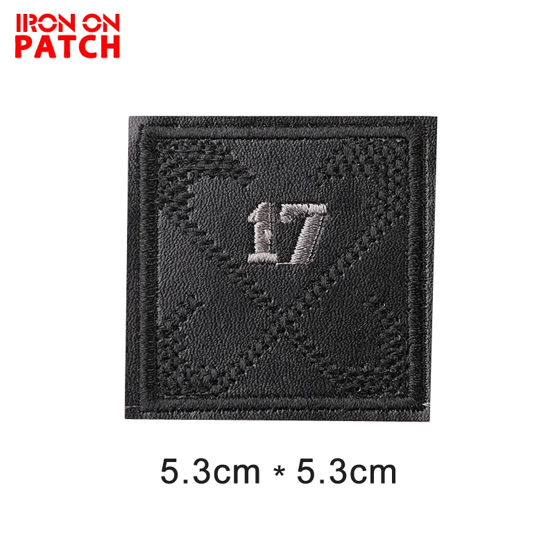 1PC Iron On Patch DIY Embroidered Patch Black Small Stickers Biker