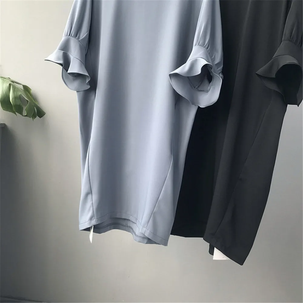 High quality Cocoon Style Straight Dress For women Butterfly Sleeve Wide Chest Dresses Vestidos de fiesta O-neck Loose Dress (9)