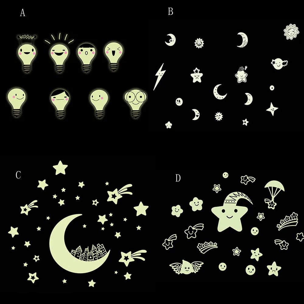 Новое поступление, светящиеся наклейки для девочек-одуванчиков, украшения для гостиной, спальни, настенные наклейки, аксессуары для украшения дома