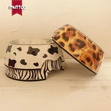 48 шт./лот M Размер высококачественный съемный Противоскользящий из нержавеющей стали меламиновая миска для домашних животных