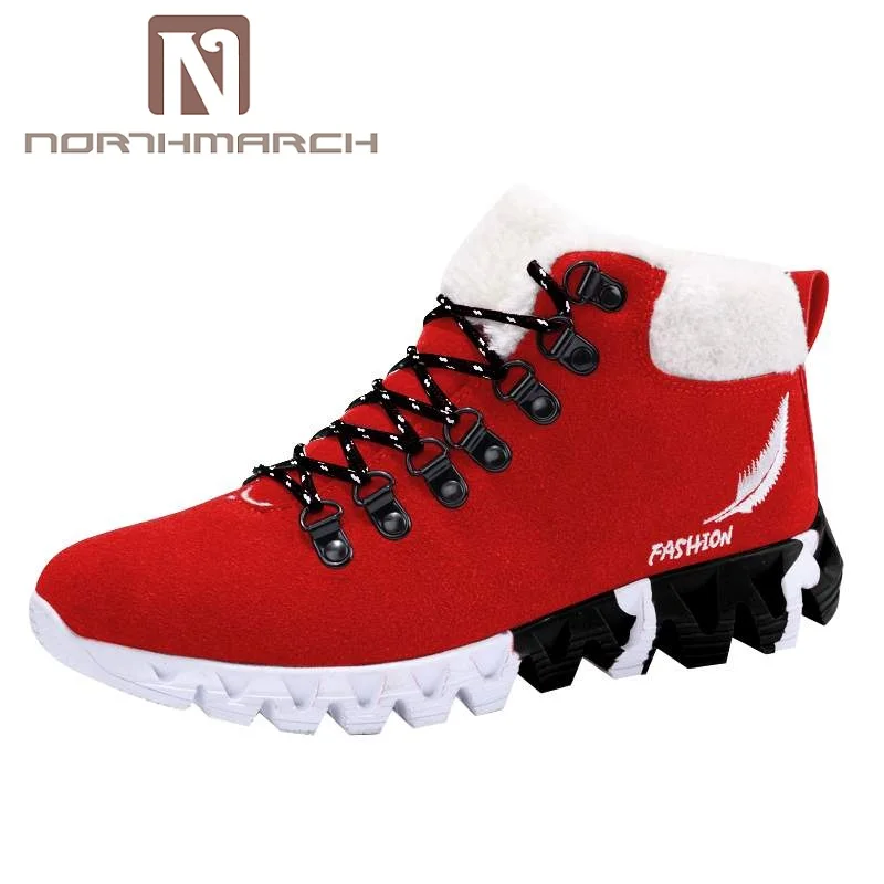 

NORTHMARCH Men's Shoes Winter Sneakers Shoes Boots Men Footwear Keep Warm Snow Shoes Trekking Boots Outdoor Casual Shoes