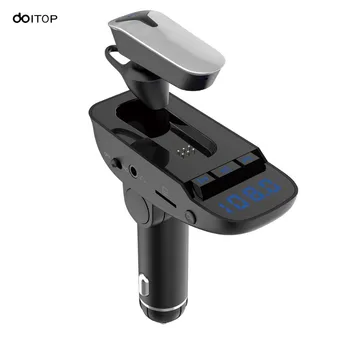 

DOITOP ER9 Multifunction Car MP3 Player Wireless Bluetooth 4.2 Headset Dual USB Player FM Radio Handfree Support TF Card U Disk