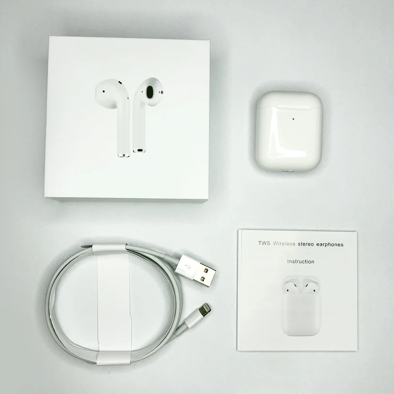 

i80 TWS Earphone Air 2 Generation W1 Chip Bluetooth Earphones Earbuds Wireless Headset Pop Up