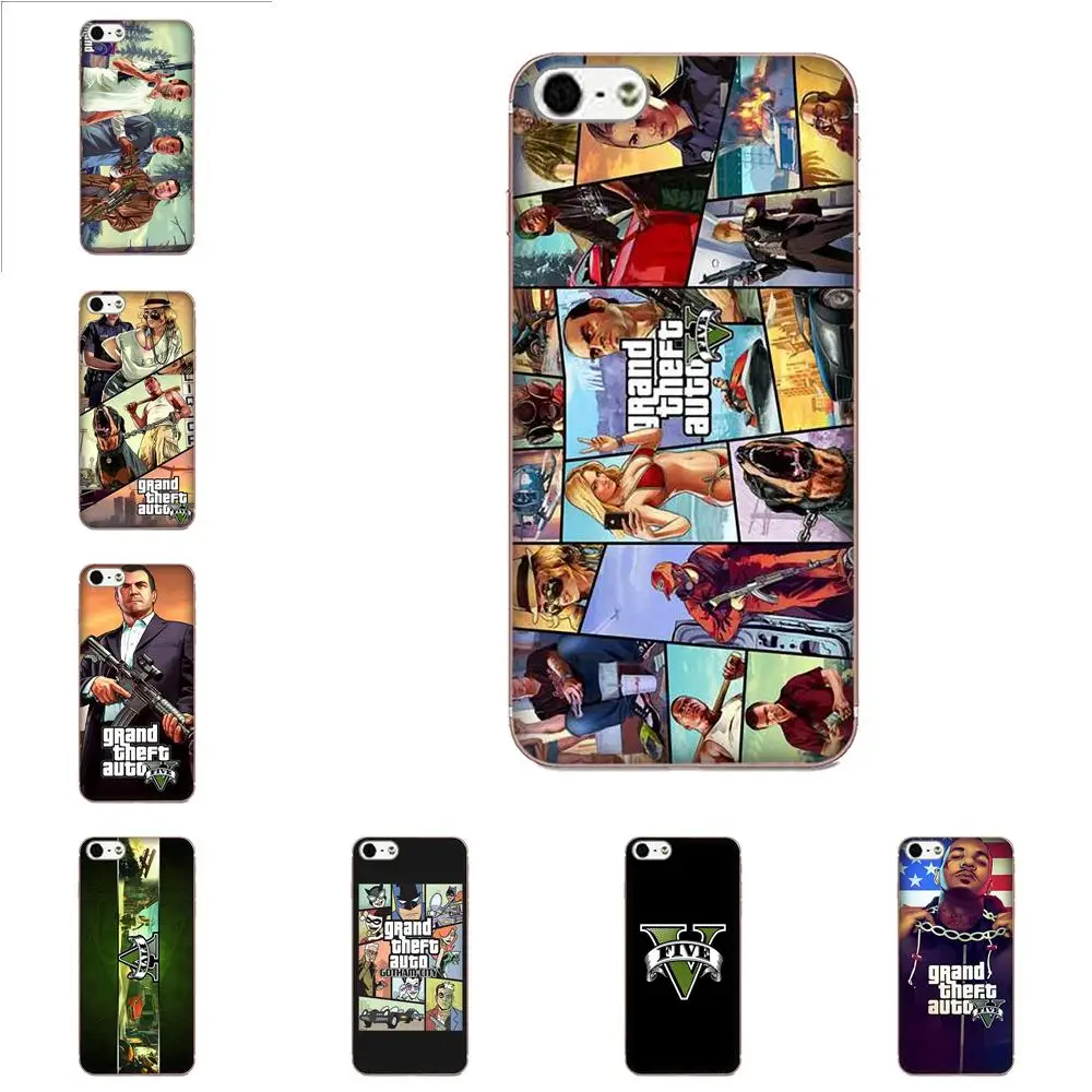 Grand Theft Auto Gta для Huawei Nova 2 V20 Y3II Y5 Y5II Y6 Y6II Y7 Y9 G8 G9 GR3 GR5 GX8 Prime 2018 2019 Защитная ТПУ |