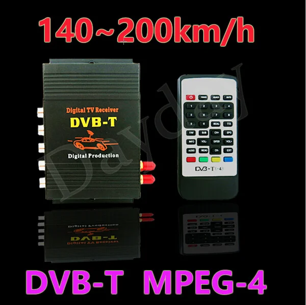 

Car DVB-T MPEG-4 Dual Tuner 140-200KM/H DVB T SD Car Digital TV Tuner Receiver for Europe Middle East Australia