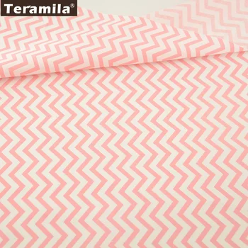 

Cotton Fabric Home Textile Pink Waves Designs Patchwork Quilting Sewing Cloth Craft Bedding Decoration Teramila Tissue