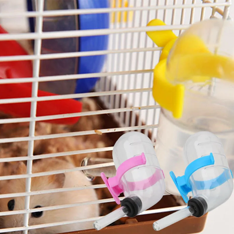 Pet Hamster Drinking Bottle Cage Hanger Water Bottle Dispenser With