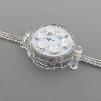 

1000pcs/lot DC24V SH1908 UCS1903 Diffused Addressable RGB LED Pixel String module node light Waterproof IP68 For Signage