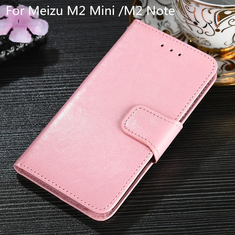 

Case for Meizu M2 Mini M2 Note Fashion Pu leather Wallet Cover Card Slot Flip Case Magnetic Fashion Case Kickstand Strap