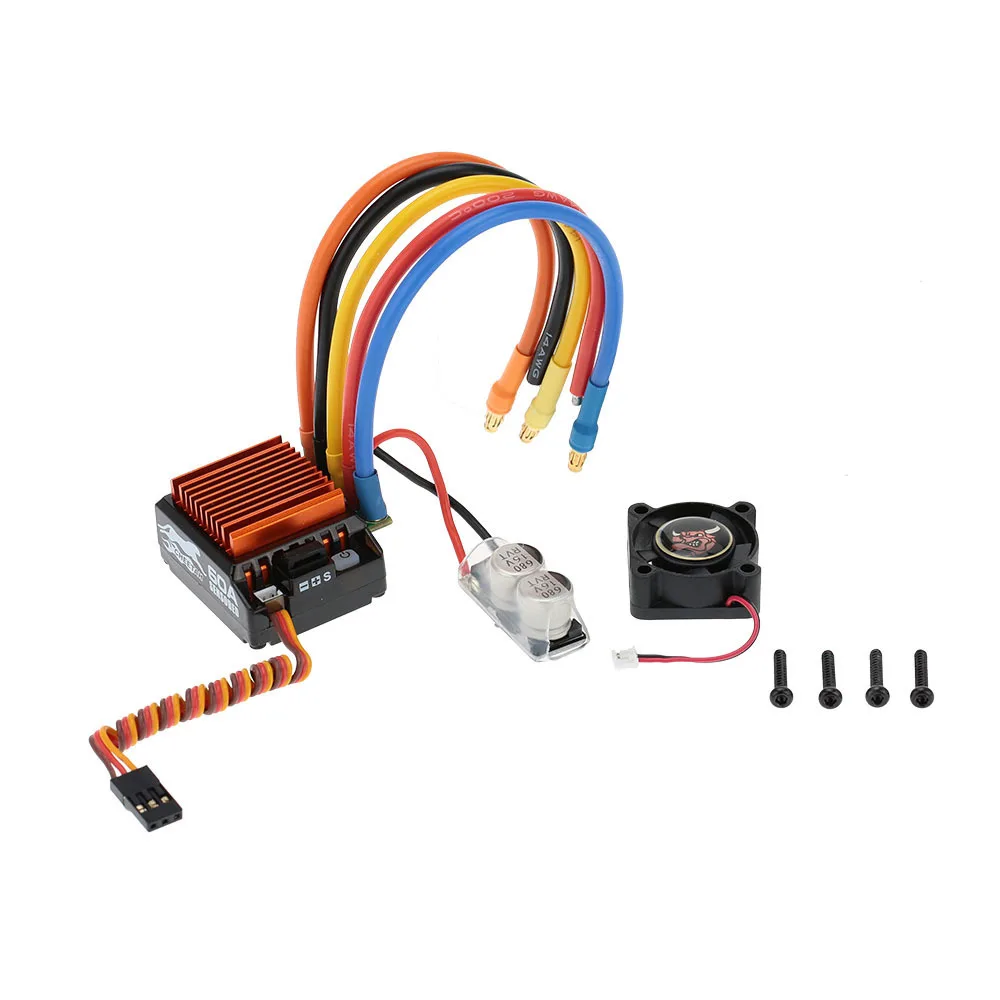  SkyRC 4000KV 8.5T 2P & CS60 60A Brushless Sensored Motor & ESC & LED Program Card Combo Set for 1/1 - 33043105279