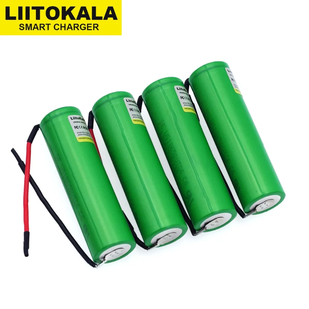 

2019 VariCore VTC6 3.7V 3000mAh 18650 Li-ion Battery 30A Exhaust for US18650VTC6 Tools e-cigarette batteries + line DIY