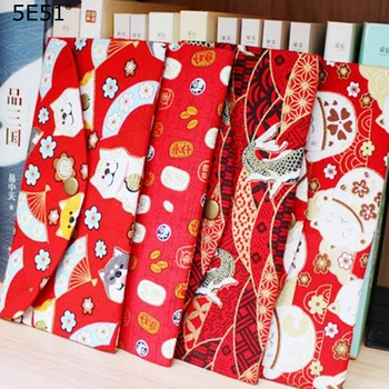 

Japanese style wallet red packet cotton 100%/printed 10X20cm/Many uses