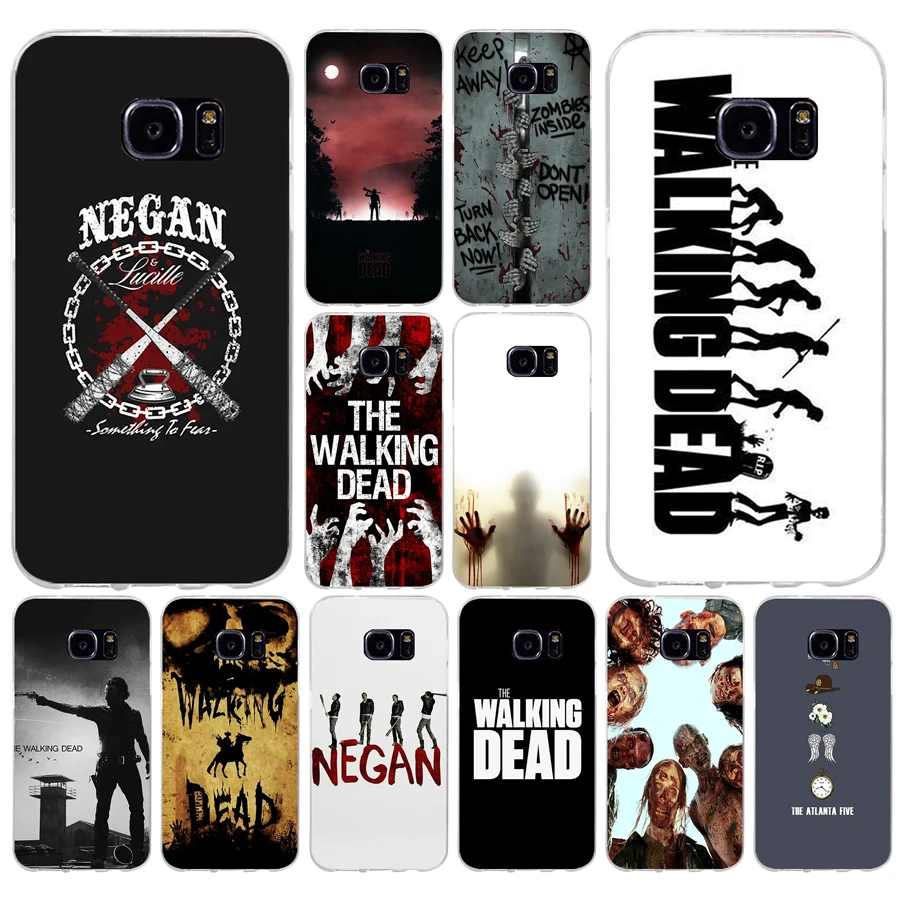 

151H The Walking Dead Daryl Dixon Zombie Soft TPU Silicone Cover Case for samsung Galaxy s6 s6 s7 edge s8 s9 plus case