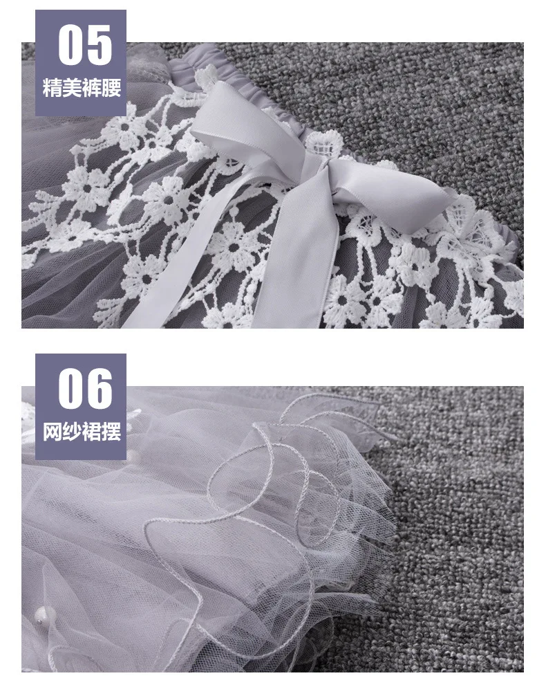 Summer Children Clothing Set For Teen Girls Clothes Outfits 2019 Fashion Lace Tops Flower Tule Skirt 2Pcs Comfortable Kids Suit (10)