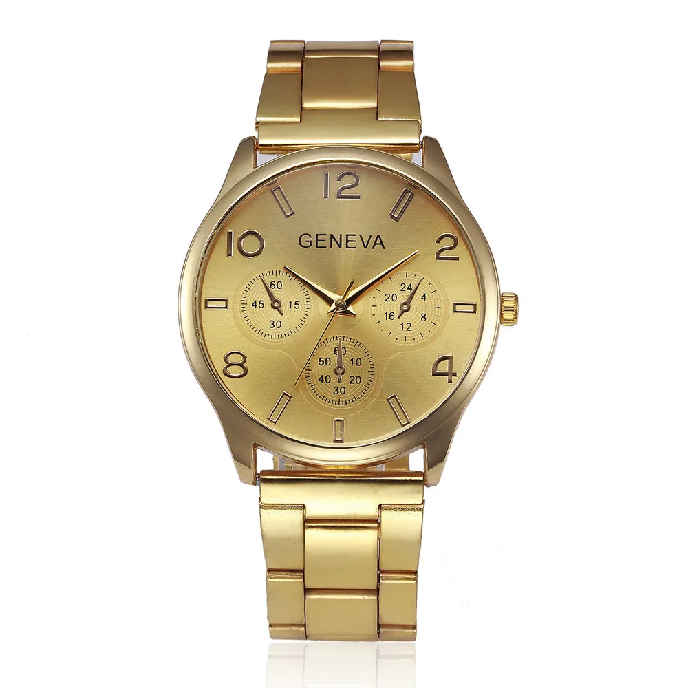

Hot New Relojes Fashion Women crystal bracelet Golden Stainless Steel Band Analog Quartz Wrist Watch Wholesale #140717
