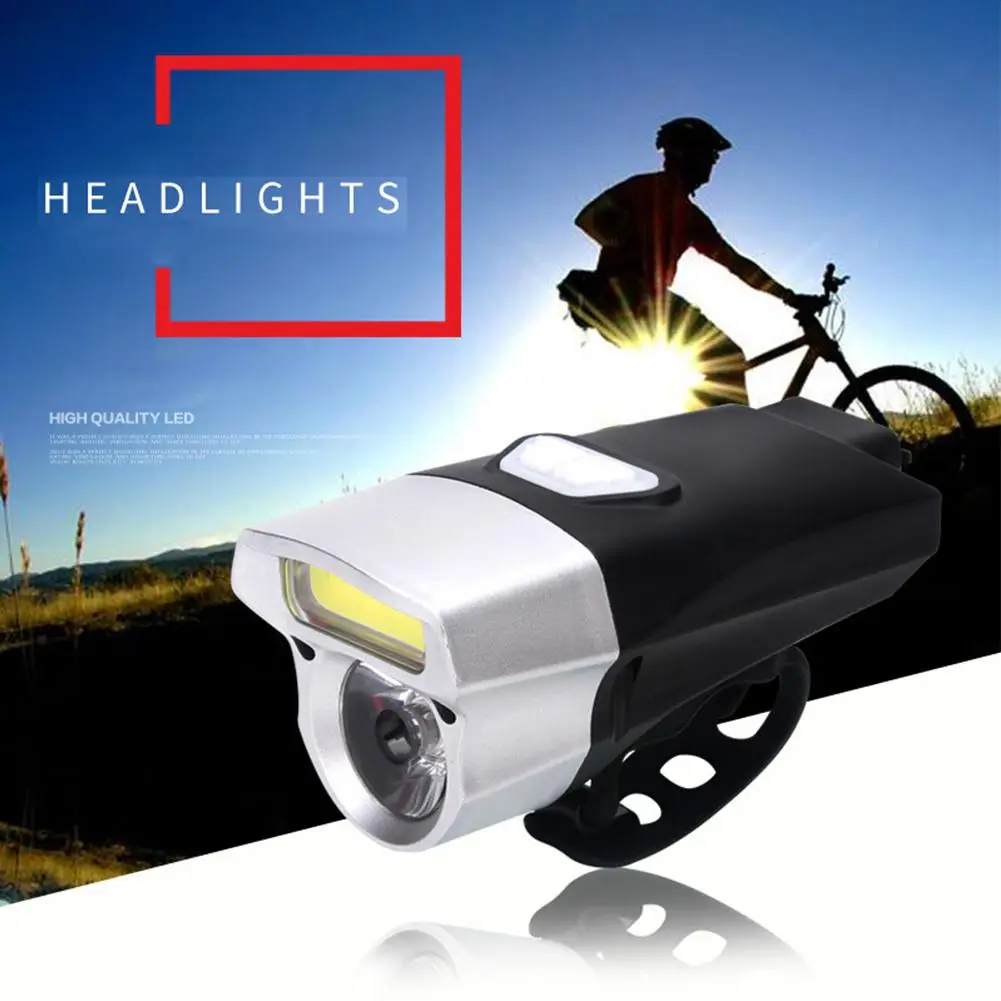 LumiParty Bicycle Head Light Waterproof COB USB Rechargeable LED