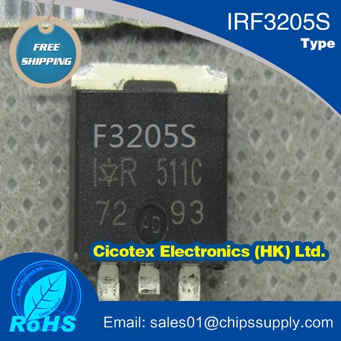 

5pcs/lot IRF3205STRLPBF F3205S TO263 MOSFET N-CH 55V 110A D2PAK IRF3205STRPBF