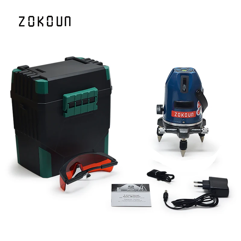 EU plug 20 TIMES BRIGHTNESS 5 lines 6 points self-leveling 360 degrees rotary tilt slash functional cross line laser level цена EU plug 20 TIMES BRIGHTNESS 5 lines 6 points self-leveling 360 degrees rotary tilt slash functional cross line laser level цены онлайн