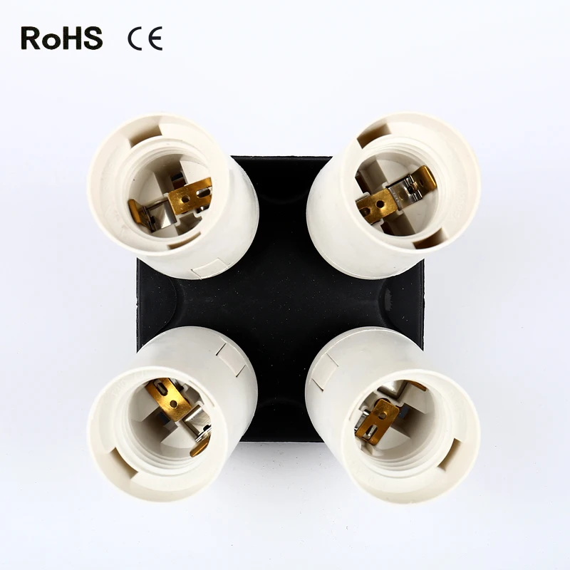 Hot Sale High Quality 1 to 4 E27 Chandelier Lamp Holder Socket Adapter