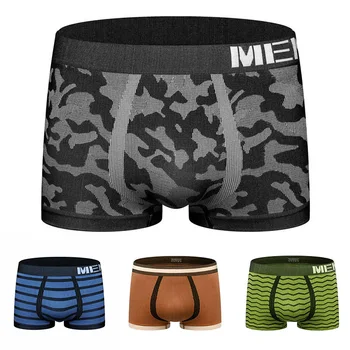 

1PC High Quality Popular Underpants Camouflage Male Panties Shorts Men Seamless Boxer Sexy Man Lingerie Underwear Hot Sale