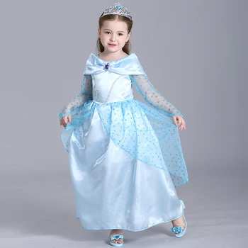 

Factory direct selling Christmas clothing children Cinderella Princess Dress Girl Dresses autumn dress1613