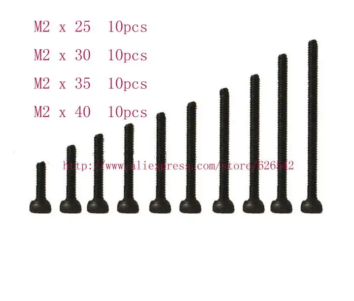 

MINI 4WD M2 Hexagon Screws Self-made Parts Tamiya MINI 4WD M2 Hexagon Screws 40pcs/lot