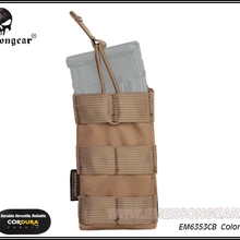Emersongear модульная открытая верхняя Одиночная винтовка, подсумок тактический Молл для NATO 5,56 Coyote Borwn EM6353 CB
