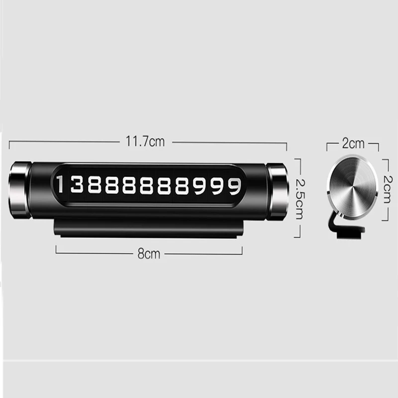 Украшение автомобиля украшения временная парковка телефонная карточка автомобиль индивидуальность креативный вращающийся Автомобильная карточка переключение парковочная карта