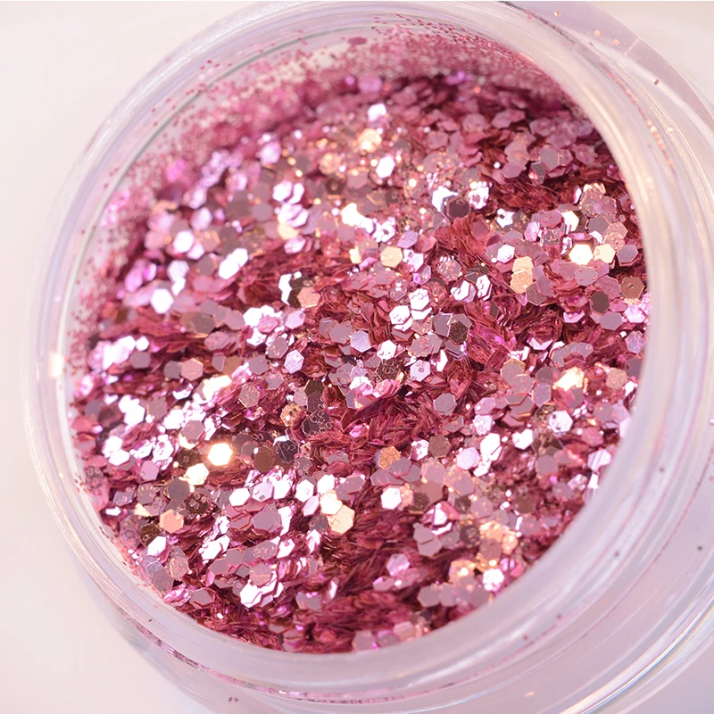

1 Box Shiny Nail Glitter Powder Red Pink Purple Nail Sequins 15g Tips Manicure DIY Nail Art Decoration