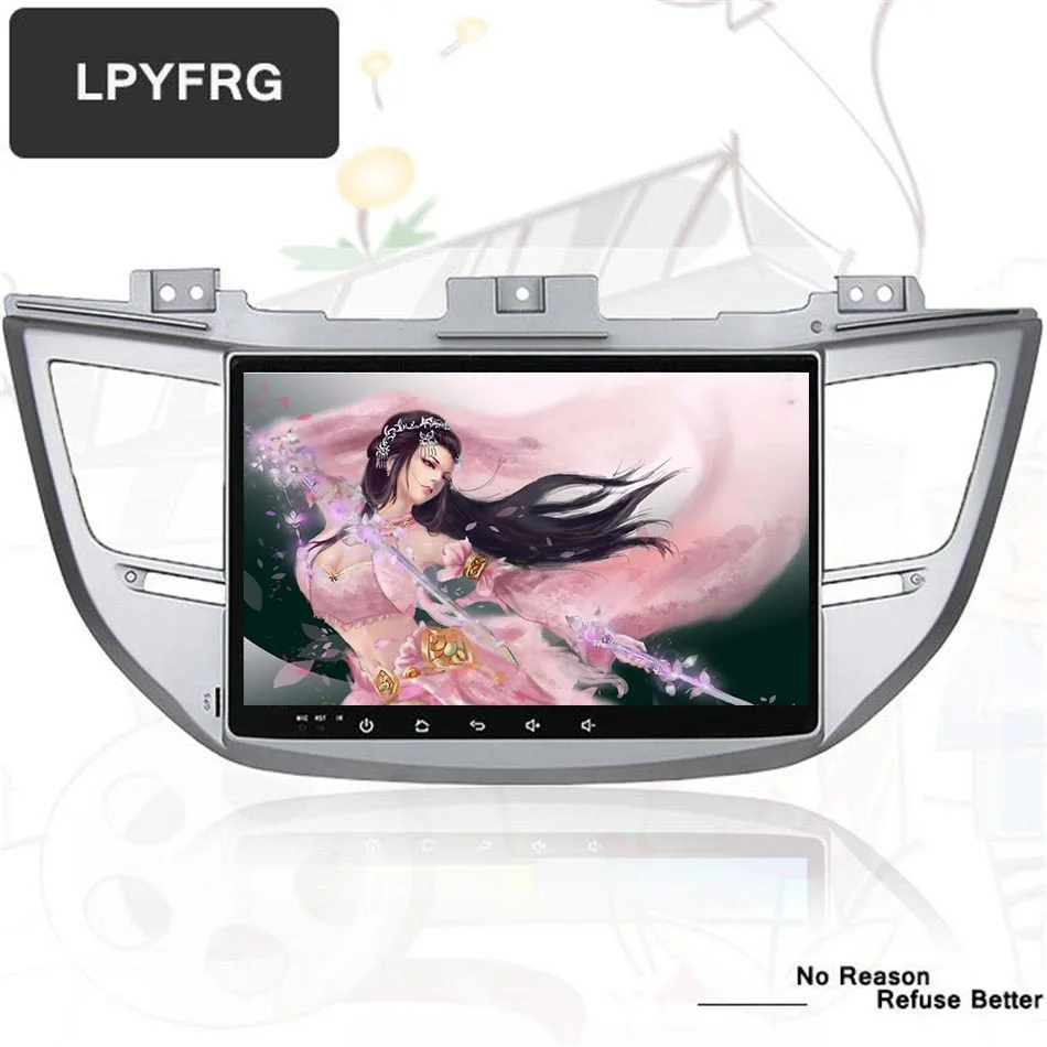 Discount 2 din Android 9.0 car dvd gps radio stereo 2 din for Hyundai IX35 Tucson 2015 2016 17 2018 Car audio TV gps Sat Navi dvd Player 5