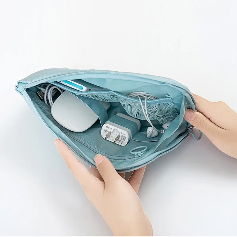 

Storage Bag Shockproof Travel Passport Multifunction Digital USB Cable Charger Earphone Pouch Storage Organizer Bag Case
